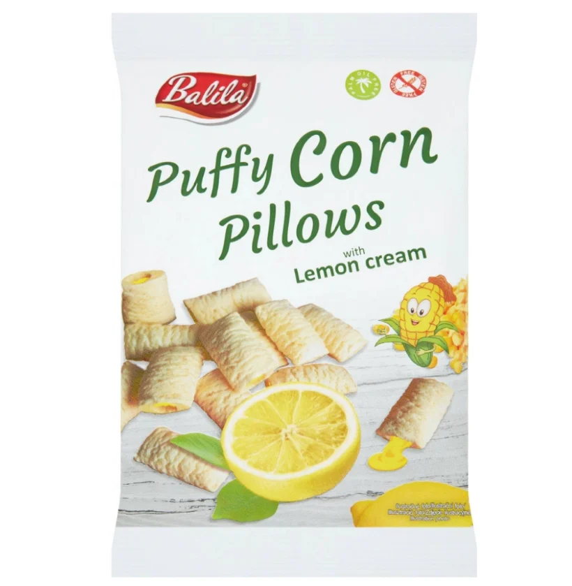 Balila kukuřičné polštářky plněné citronové bez lepku 70g