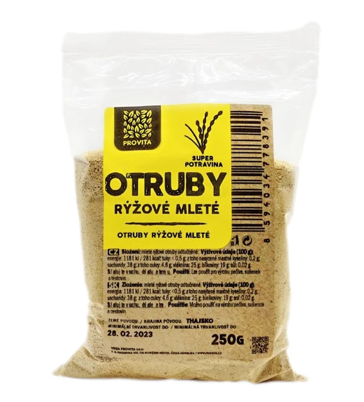Provita otruby rýžové mleté 250g