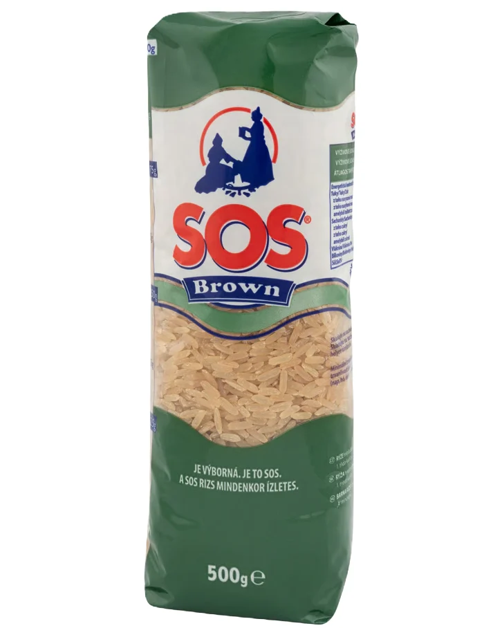 SOS Brown rýže hnědá 0,5 kg