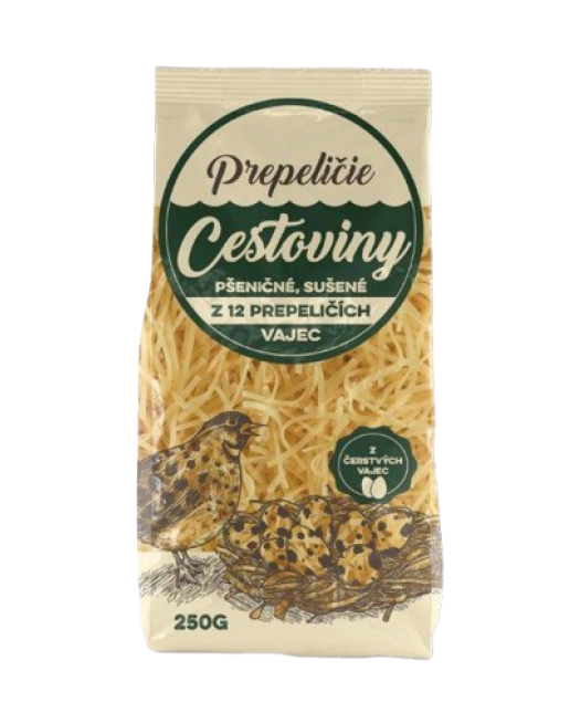 Komako křepelčí těstoviny široké nitě 250 g