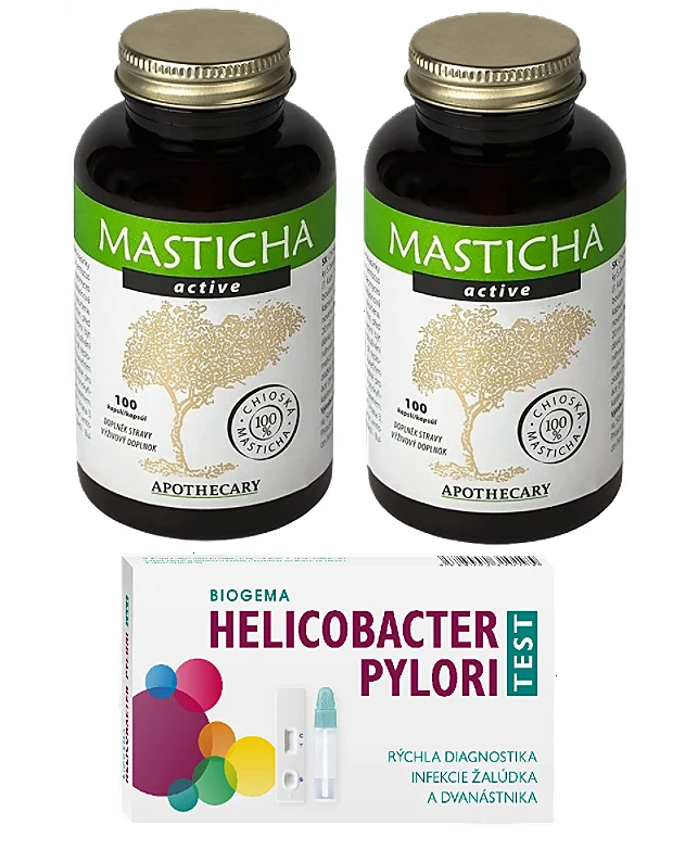 2x Masticha active, Chioská masticha + S.boulardii 100 ks – test na helikobaktera ZDARMA