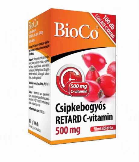 BioCo Vitamín C retard 500 mg se šípky 100 ks