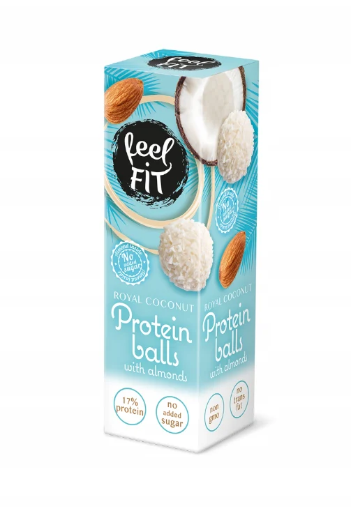 FEEL FIT Proteinové kuličky s mandlemi 27g