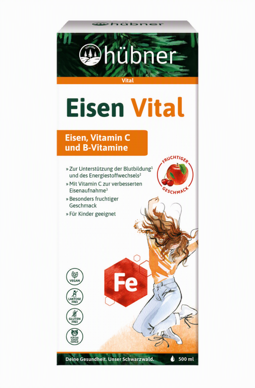 HÜBNER Eisen Vital Fe Železo 500 ml