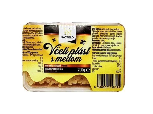 Najtelo včelí plást s medem 200g Raw 100% přírodní
