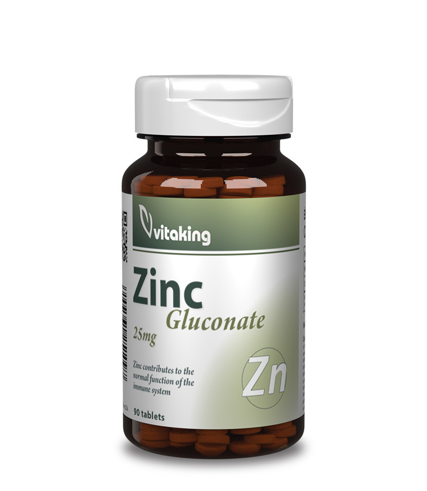 Vitaking Zinek glukonát 25mg 90 tablet