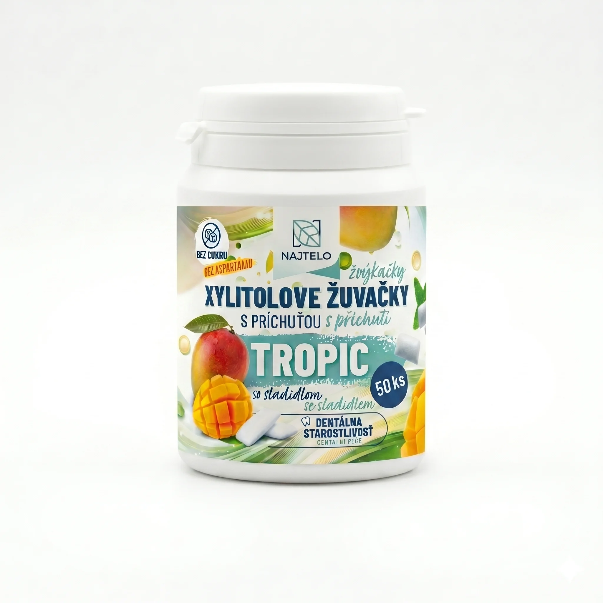 Najtelo xylitolové žvýkačky Tropic 50ks