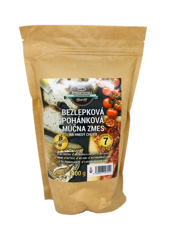 Rýnskoostrovská bezlepková pekárna pohanková bezlepková moučná směs na tmavý chléb 1kg