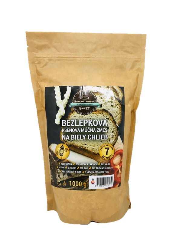 Žitnoostrovská bezlepková pekárna bezlepková pšeničná moučná směs na světlý chléb 1kg
