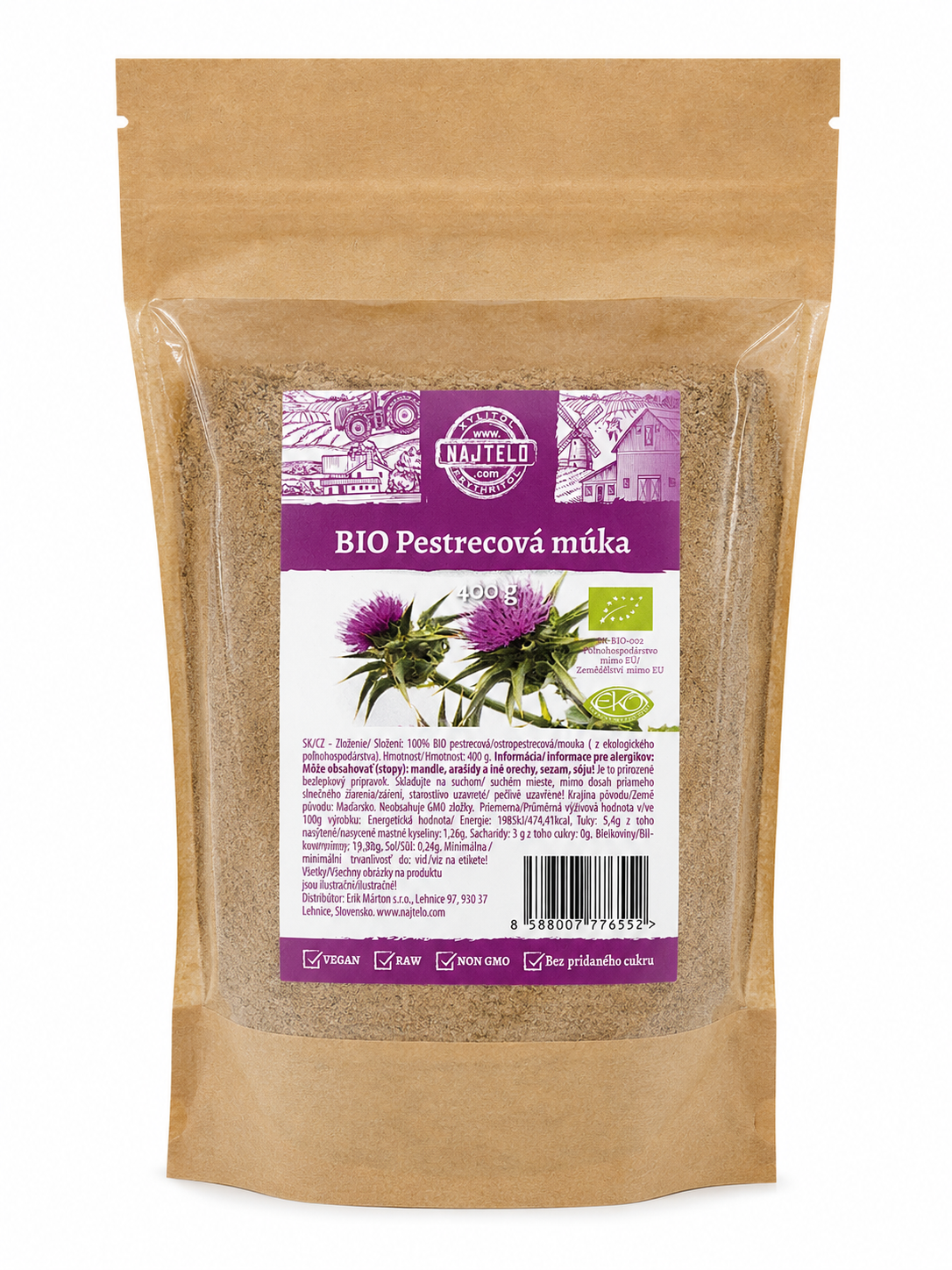 Najtelo Bio pestrečková mouka 400g