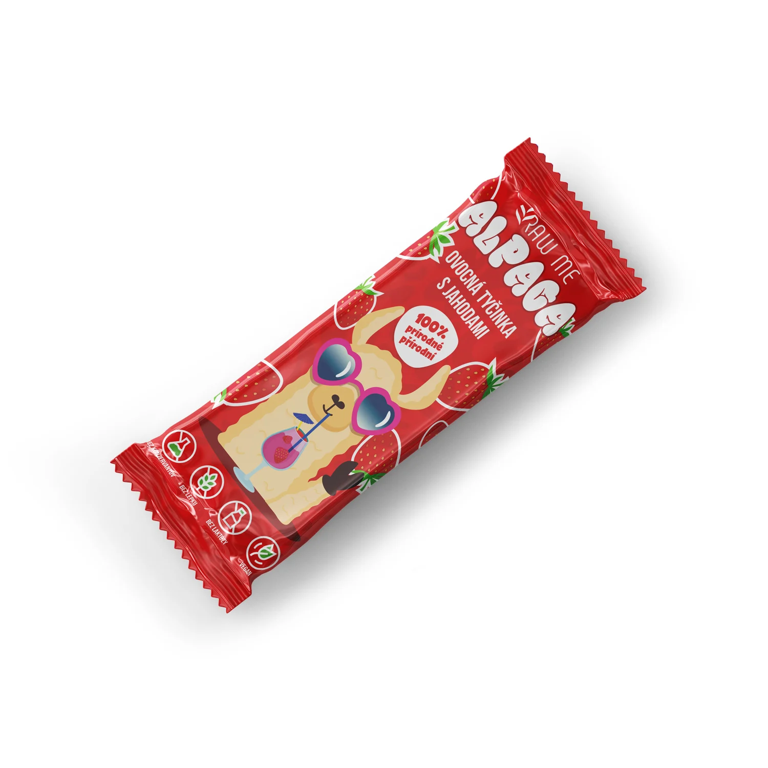 Raw Me ALPACA ovocná tyčinka jahodová 25g