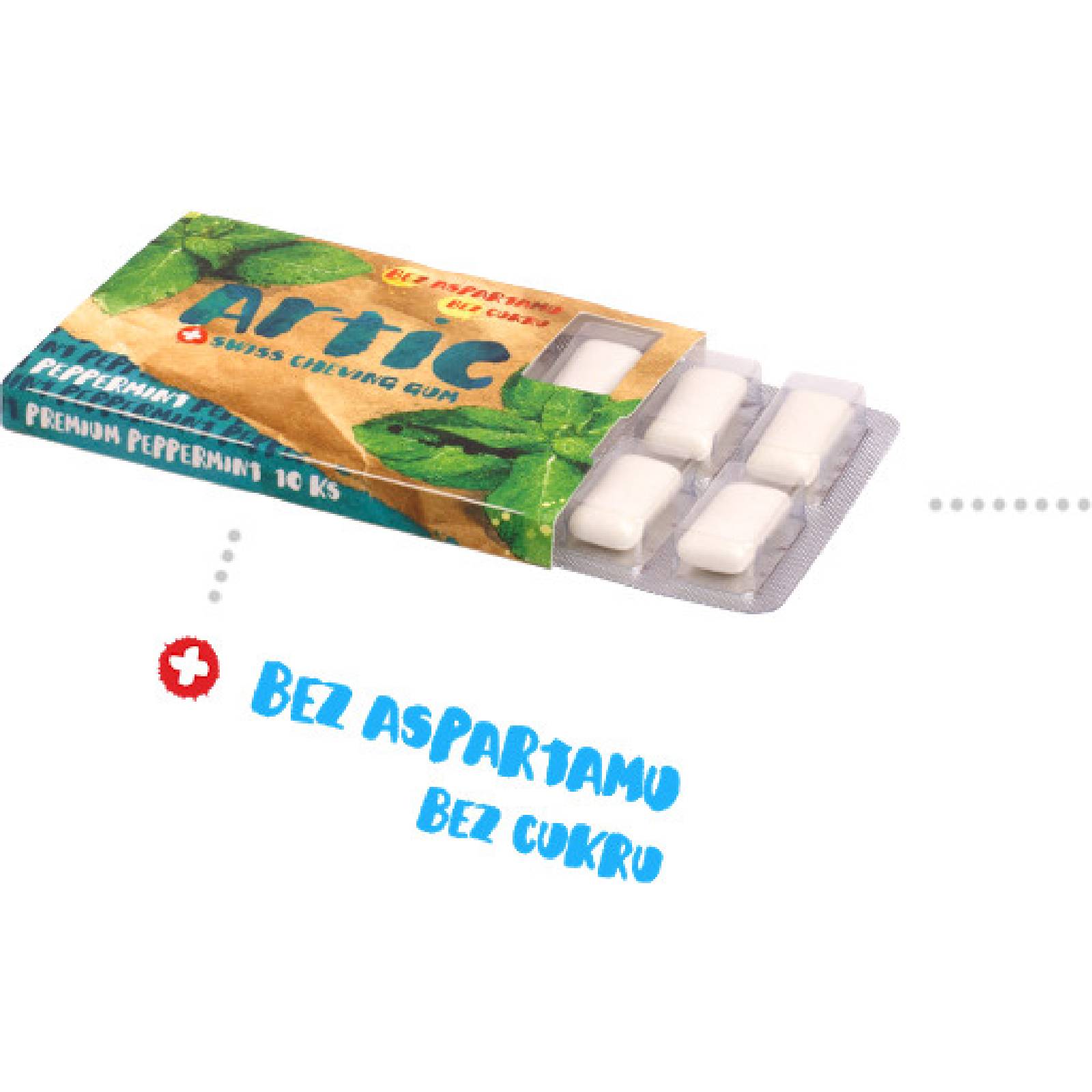 Artic žvýkačky bez cukru s příchutí peppermint 10ks