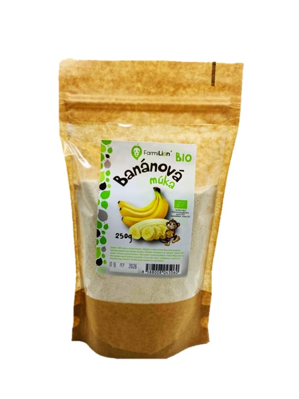 Farmilion Banánová mouka Mouka ze zelených banánů BIO 250g