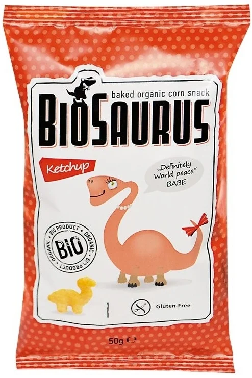 Biosaurus bezlepkové křupky kečup 50 g