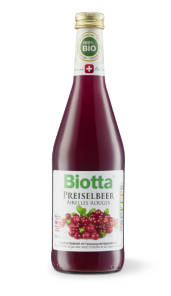 Biotta Brusinková šťáva 50 % 0,5 l BIO
