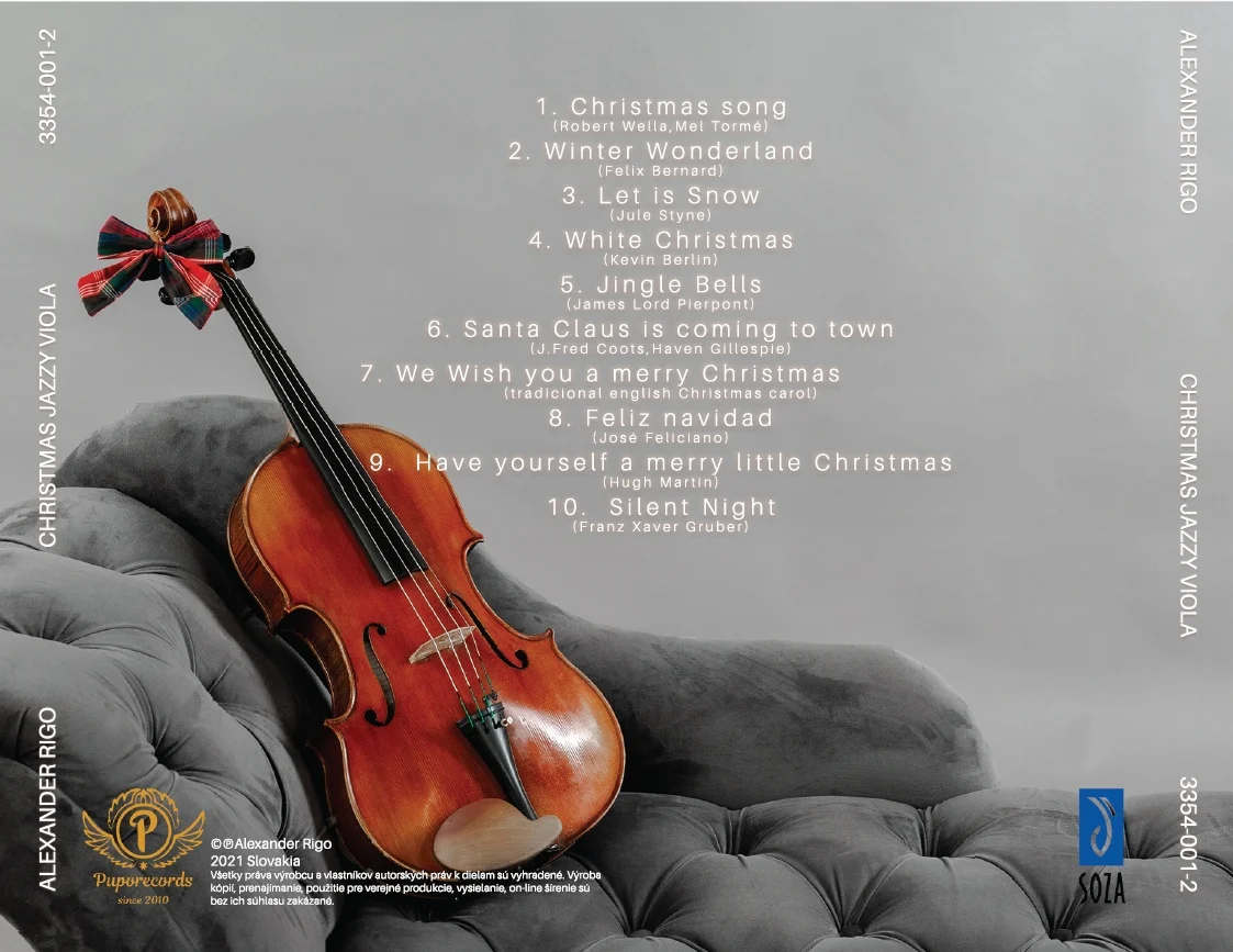 Vánoční písničky Jazzy Viola Alexander Rigo CD - Obrázek 3
