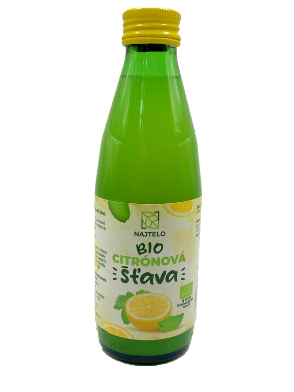 Najtelo citronová šťáva 100% BIO 250ml