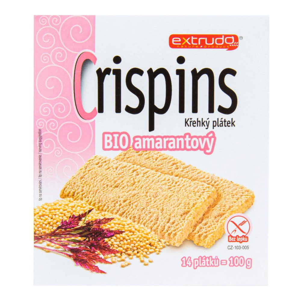 Extrudo amarantové plátky Crispins BIO 100g