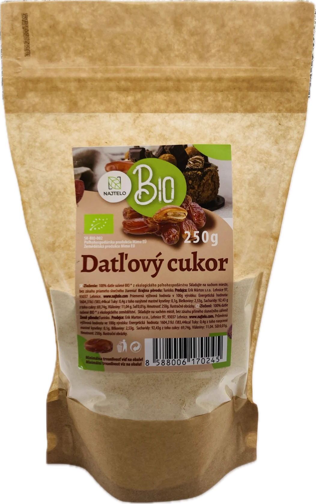 Najtelo Datlový cukr BIO 250g