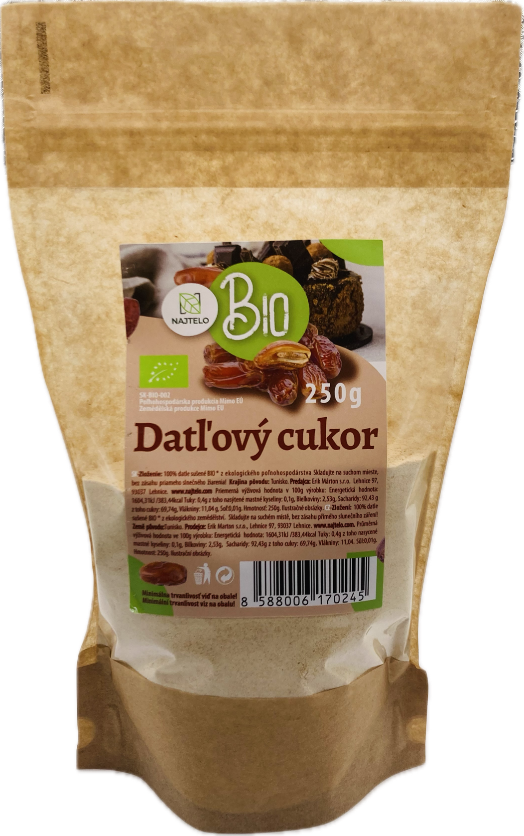 Najtelo Datlový cukr BIO 250g