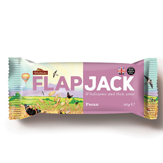 Wholebake Flapjack ovesný pekan bezlepkový 80 g