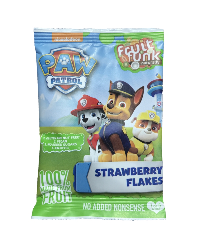 PAW PATROL Fruit Funk - Ovocné kousky jahoda 16g