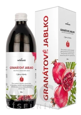Nefdesanté Granátové jablko - 100% šťáva z plodů granátovníku 500 ml