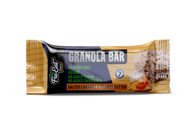 FreEat Food Granola Bar slaný karamel arašídové máslo 50g