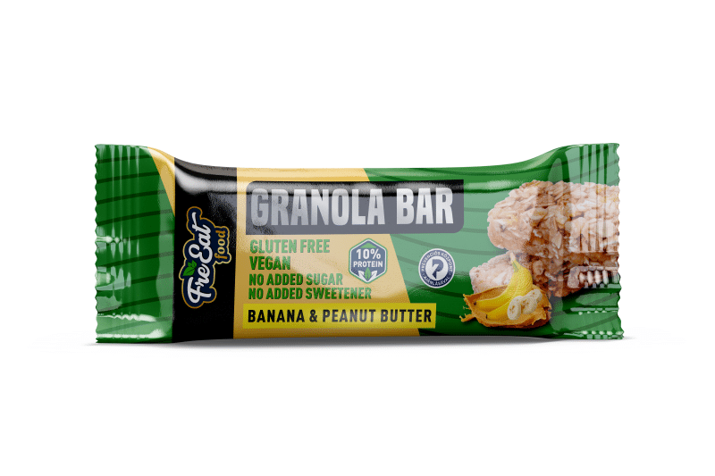 FreEat Food Granola Bar banán arašídové máslo 50g