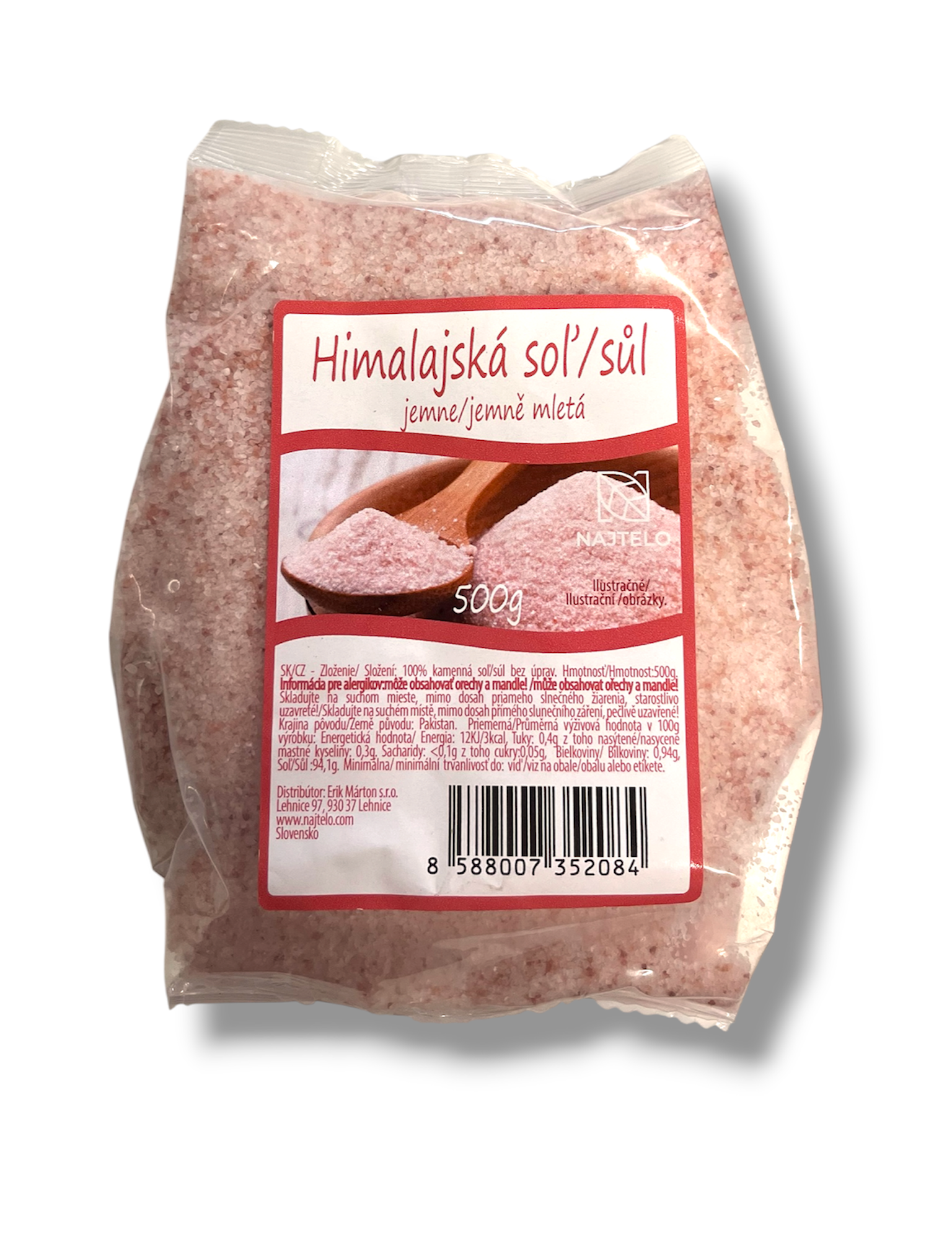 Najtelo Pravá Himalájská sůl růžová jemně mletá 500g