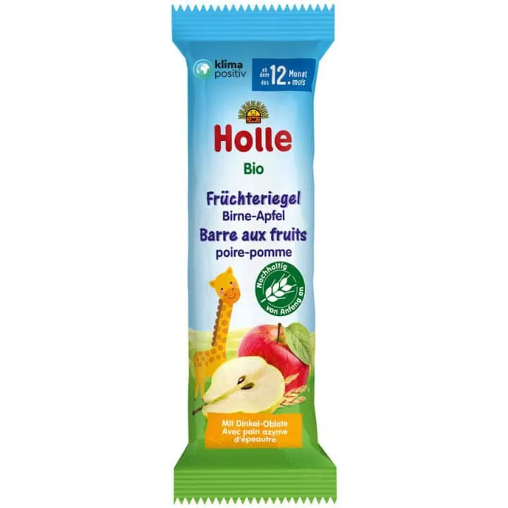 Holle Ovocná bio tyčinka hruška jablko od 12. měsíce 25 g