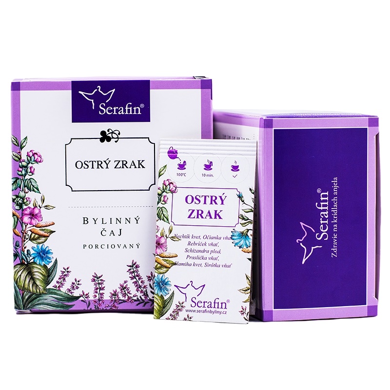 Serafin Ostrý zrak - bylinný čaj porcovaný 15 x 2,5 g