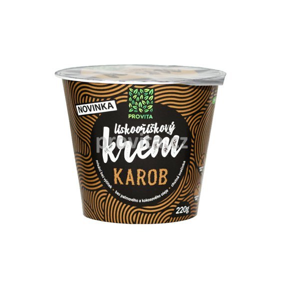 Provita lískovo-oříškový krém s karobem 220g