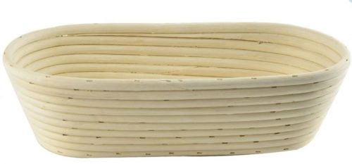 Ratanový košík na přípravu chleba oválný 1200g