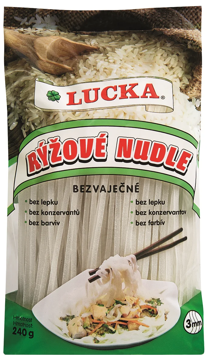 Lucka Rýžové nudle 3mm 240g