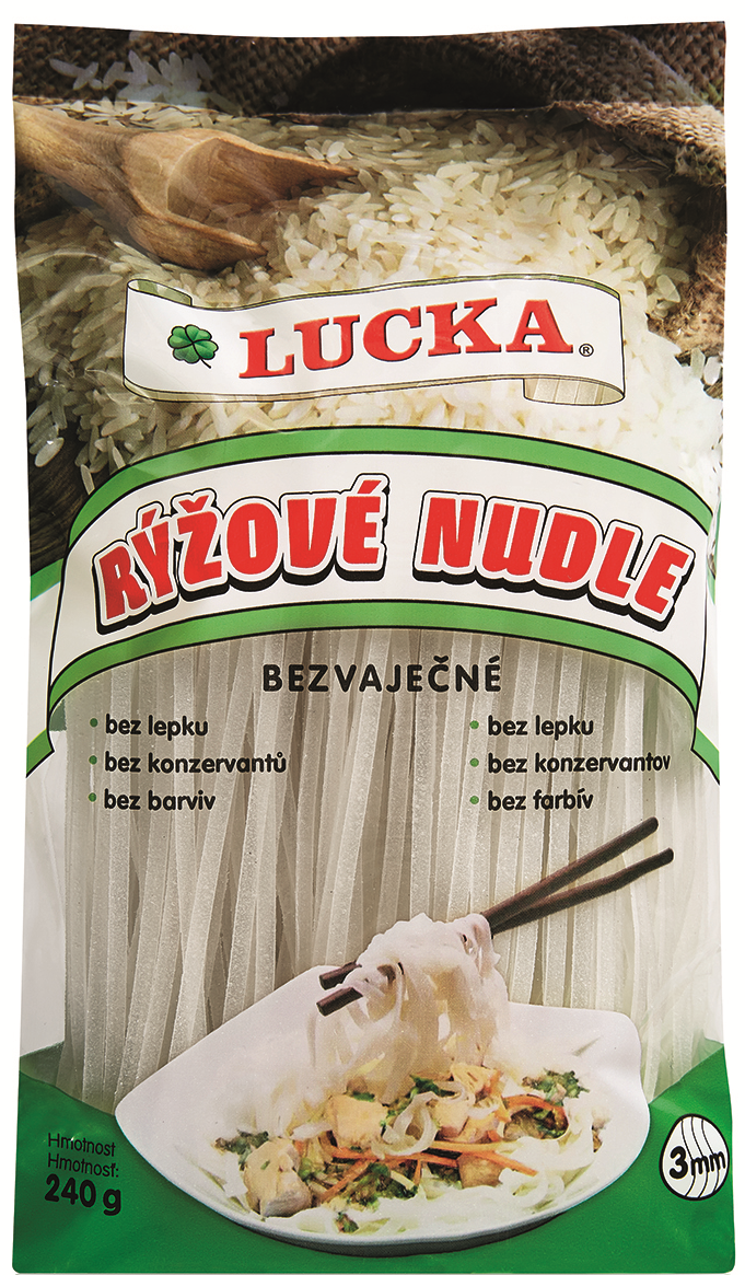 Lucka Rýžové nudle 3mm 240g