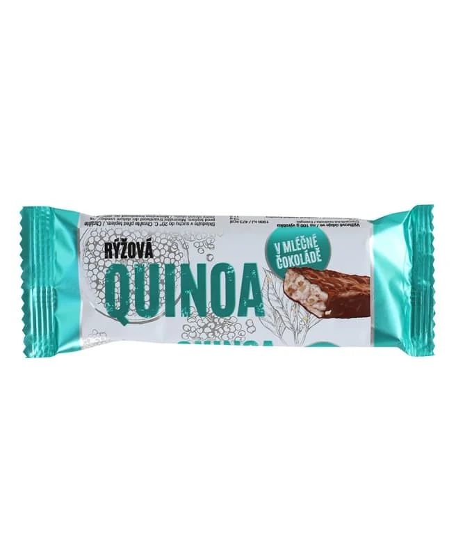 SOCO puffovaná tyčinka rýžová s quinoou v mléčné čokoládě 18g