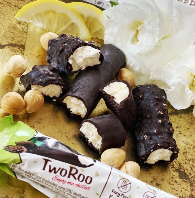 TwoRoo Meruňkový citronovo vanilkový řez polomáčené v hořké čokoládě 30g - Obrázek 4
