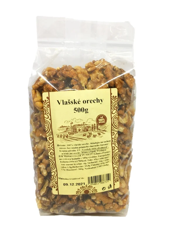 Najtelo vlašské ořechy 500g (40 % polovic)