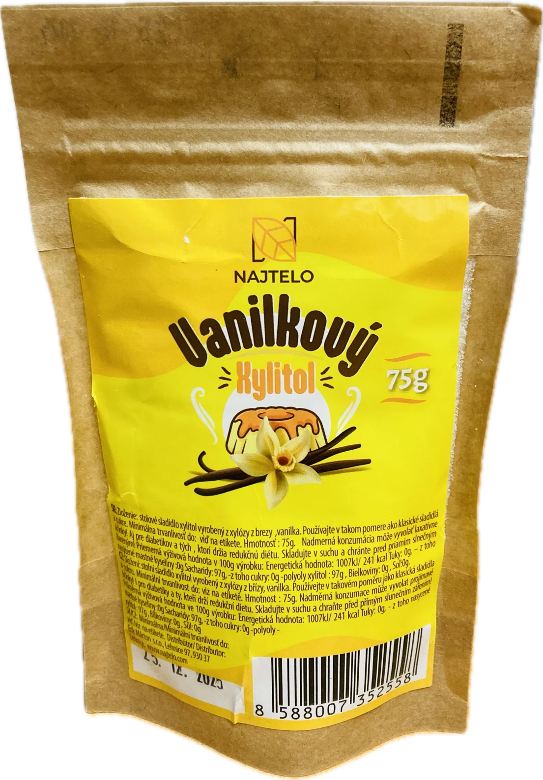 Najtelo vanilínový xylitol 75g