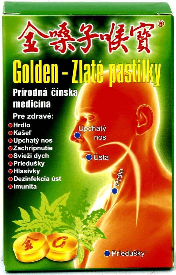 Guang Xi Wu Zhou Pharmaceutical Group Golden Zlaté pastilky 12 ks