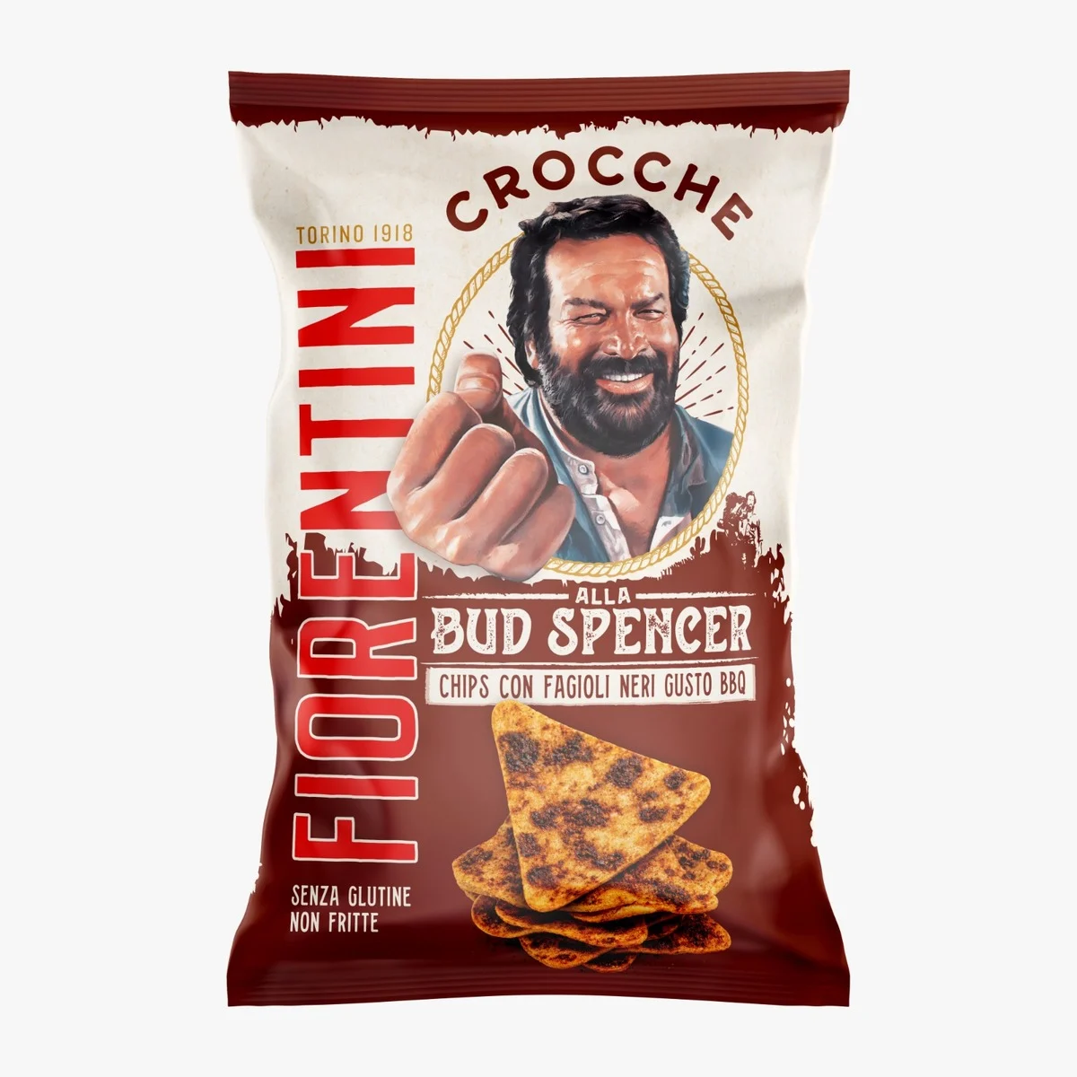 Bud Spencer Barbecue chipsy z černé fazole 70g bezlepkové