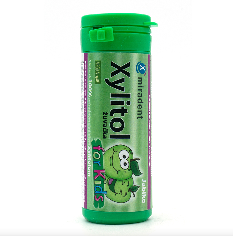 Xylitol žvýkačka pro děti, jablko