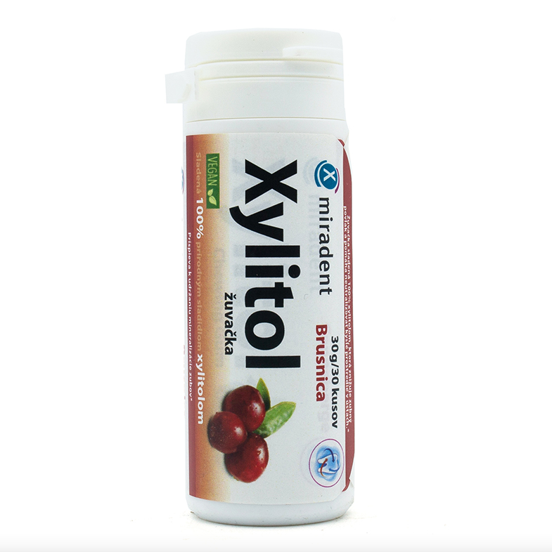 Xylitol žvýkačka, brusinka