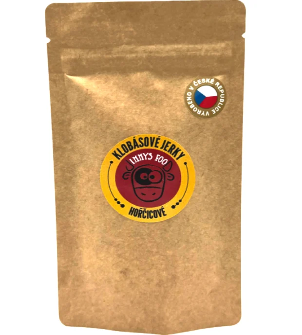 Hovězí jerky klobásky – Hořčice 40g