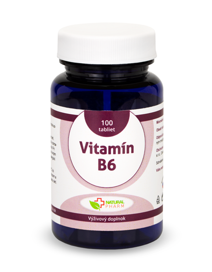Natural Pharm Vitamín B6 tablety 100 ks EXP.: 10/2026