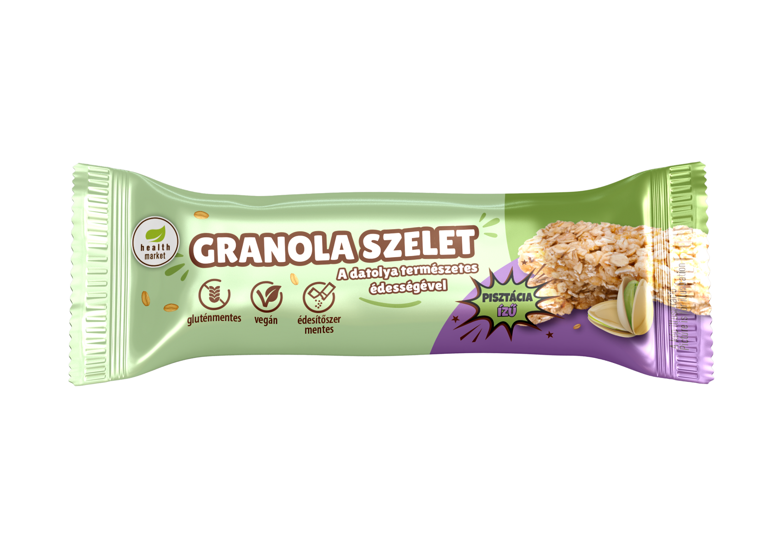Health Market Granola tyčinka pistáciová 30g