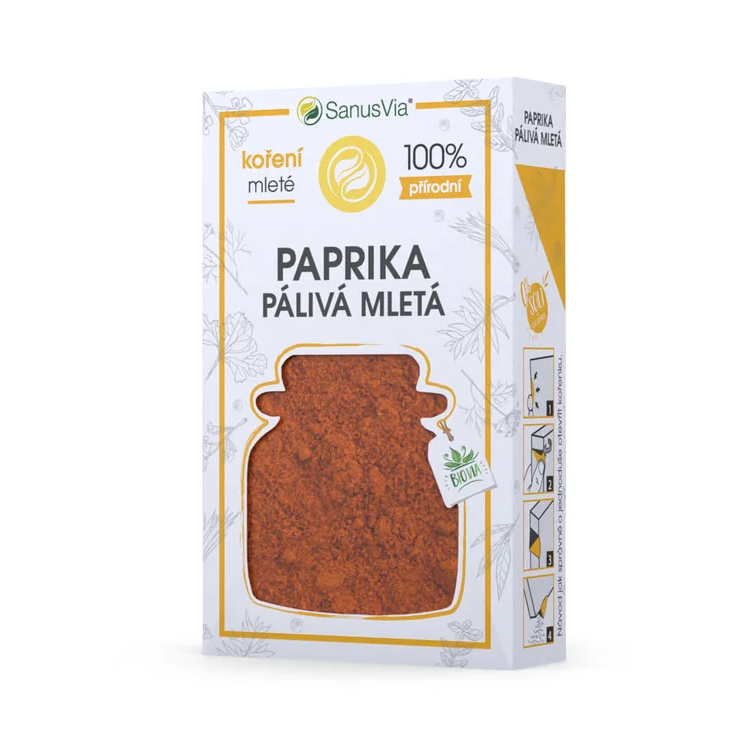 SanusVia Paprika pálivá mletá bio 45 g