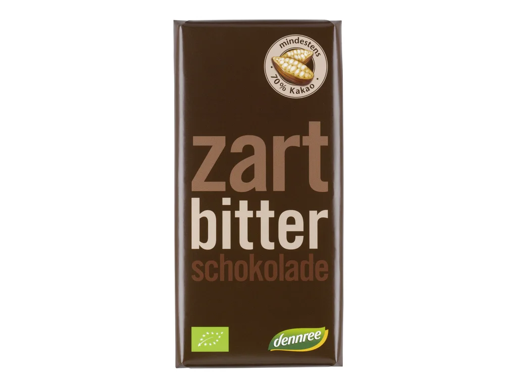 Dennree Horká čokoláda 70% 100g BIO