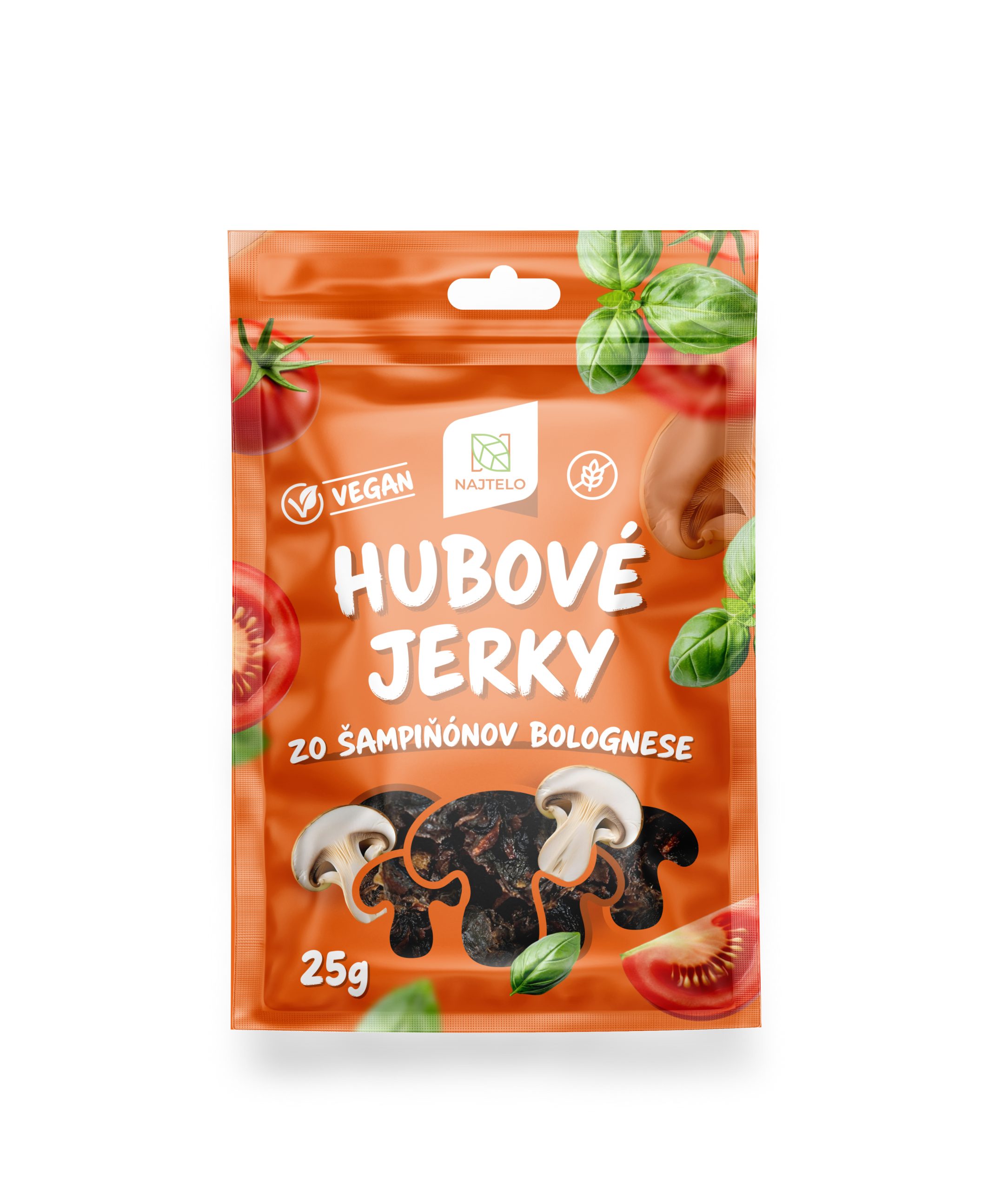 Najtelo Houbové jerky z žampionů Bolognese 25g